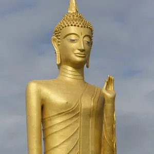 60m high gilded Buddha statue Luang Phaw Dto in Wat Burapha Phiram 60m high gilded Buddha statue Luang Phaw Dto in Wat Burapha Phiram