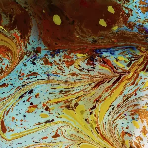 Abstract marbling art patterns in paint as background Abstract marbling art patterns in paint as background