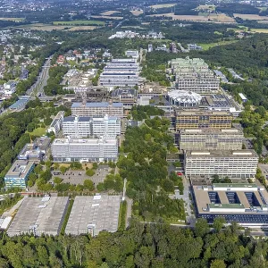 Aerial photo, RUB Ruhr University Bochum in the Querenburg district of Bochum Aerial photo, RUB Ruhr University Bochum in the Querenburg district of Bochum
