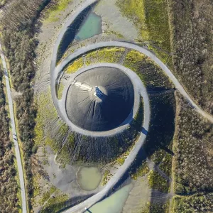Aerial photograph, Rheinelbe slagheap Aerial photograph, Rheinelbe slagheap