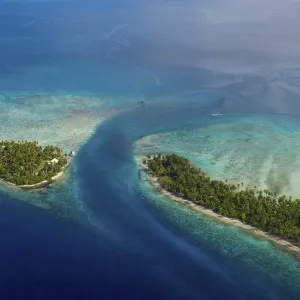 Aerial of Rangiroa, Tuamotu-Archipel Aerial of Rangiroa, Tuamotu-Archipel