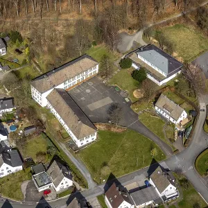 Aerial View of Anne-Frank-Schule Ostwig Print, Germany