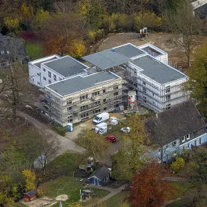 Aerial View of Construction Site in Dahl, Germany - Print Aerial View of Construction Site in Dahl, Germany - Print
