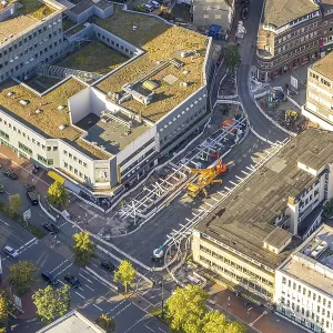 Aerial view, construction site Westentor am City-Center Aerial view, construction site Westentor am City-Center
