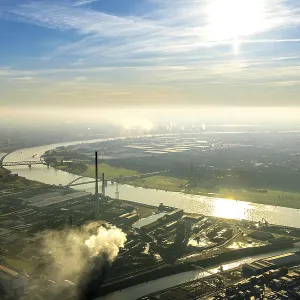 Vista aérea, planta de DK Recycling und Roheisen GmbH.