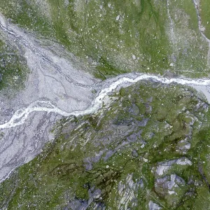 Aerial view, Top Down, River Isel Aerial view, Top Down, River Isel