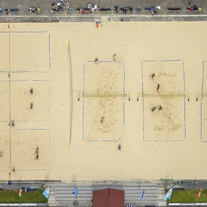 Aerial view, Duisburg-West, Toeppersee