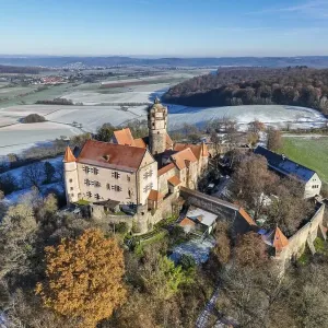 Aerial view, Germany, Hesse, Wetterau