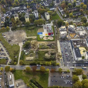 Aerial view, Kaiserquartier Herne