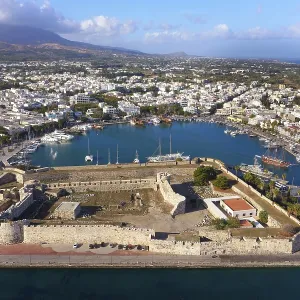 Aerial view, below Kastro, Neratzia fortress