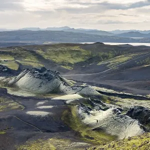 Aerial view, Laki crater, Laki crater series Aerial view, Laki crater, Laki crater series