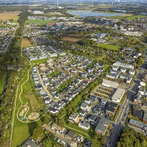 Aerial view, new development area at Fossa