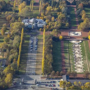 Aerial view, Nordpark Dusseldorf