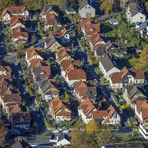 Aerial view, residential development Stuckenholzhohe Alt Wetter