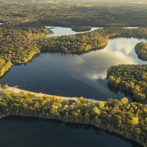Aerial view, Sechs-Seen-Platte Aerial view, Sechs-Seen-Platte