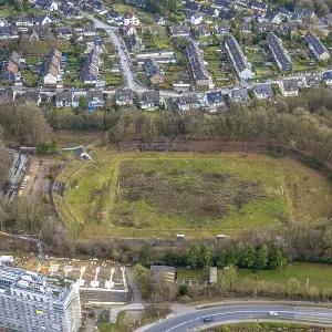 Aerial view, Stadion Sonnenblume Christopeit Sports Arena closed