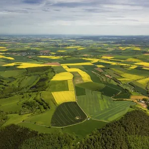 Agricultural land and rapeseed fields in Heimbach Agricultural land and rapeseed fields in Heimbach
