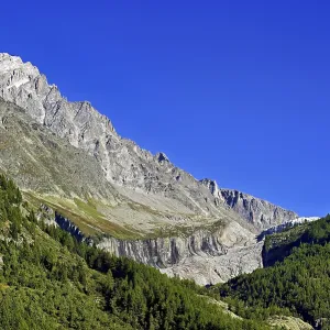 Aiguille du Chardonnet, front foothills of the Argentiere glacier