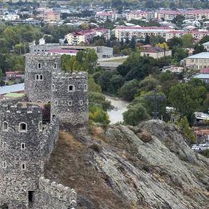Akhaltsikhe (Rabati) castle surroundings and fortress wall with towers Akhaltsikhe (Rabati) castle surroundings and fortress wall with towers