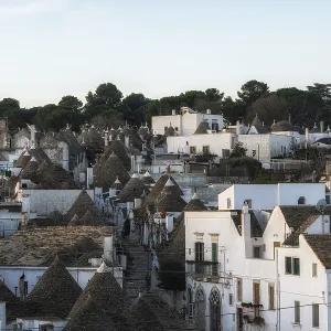Alberobello Trulli Houses captured during sunrise hours