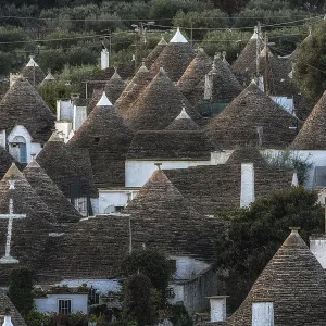 Alberobello Trulli Houses captured during sunrise hours