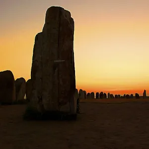 Ales Stenar, Ystad, stones set in the layout of a ship
