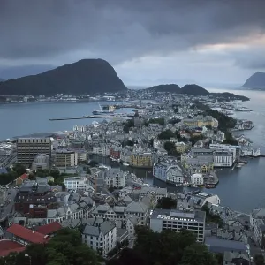Alesund, Norway, overview, landscape Alesund, Norway, overview, landscape