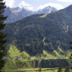 Alm Landscape Print, Stubai Valley, Tyrol, Austria