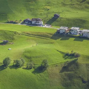 Alm with residential and farmhouses Alm with residential and farmhouses