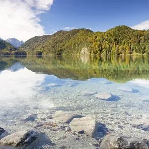 Alpsee lake in autumn, Fuessen