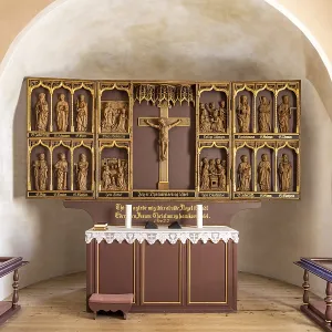 Altar of Lindelse Church, Langeland Island Altar of Lindelse Church, Langeland Island