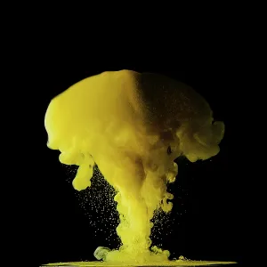 Amazing yellow cloud black