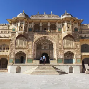 Amber Fort is historical Indian landmark in Jaipur Amber Fort is historical Indian landmark in Jaipur