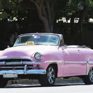 American classic car on street in Havana Cuba American classic car on street in Havana Cuba