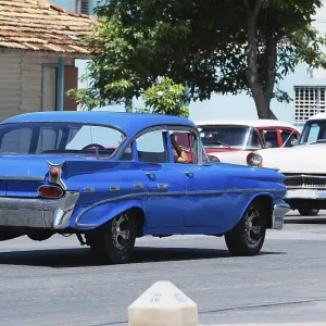 American classic car on street in Havana Cuba American classic car on street in Havana Cuba
