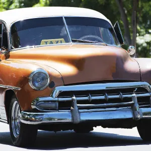 American classic car on street in Havana Cuba American classic car on street in Havana Cuba