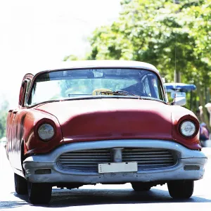 American classic car on street in Havana Cuba American classic car on street in Havana Cuba
