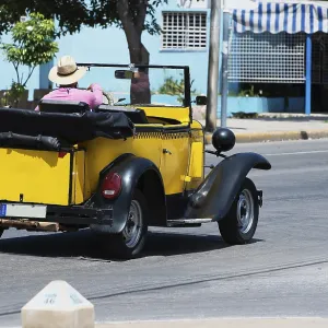 American classic car on street in Havana Cuba American classic car on street in Havana Cuba