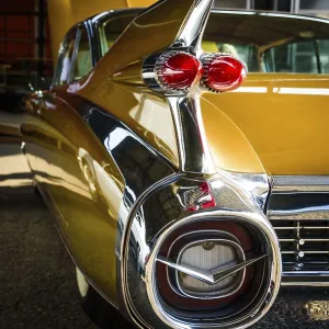 American classic car yellow paint shinny American classic car yellow paint shinny