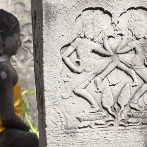 Angkor thom, the most famous religious site in Cambodia