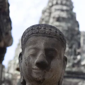 Angkor thom, the most famous religious site in Cambodia