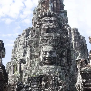 Angkor thom, stone statue, Siem Reap, Cambodia
