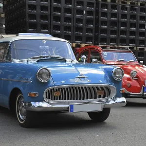 En la reunión anual de coches clásicos de Kulmbacher.