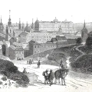 Ansicht von Madrid im Jahre 1870