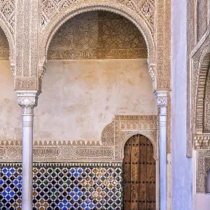 Arch and Entrance Door Palacios Nazaries Alhambra Palace Print
