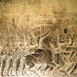 Army of King Suryavarman II in movement Army of King Suryavarman II in movement