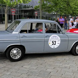 AUDI Super 90, A grey vintage limousine at a car competition