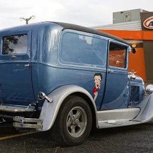Automobile, modified vintage car