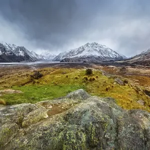 Autumn atmosphere in the Rangitata River Valley
