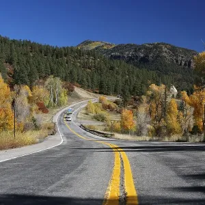 Autumn landscape and Highway 160